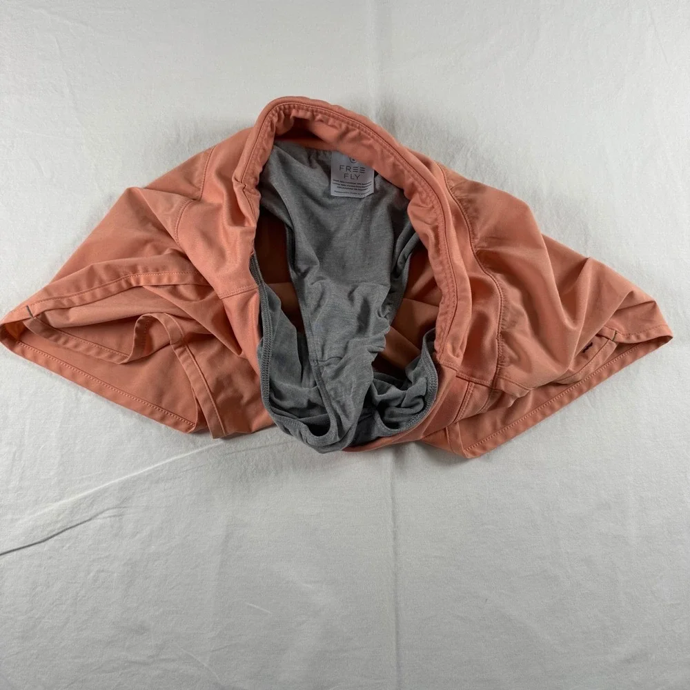 Free Fly Women's Size‎ Small Peach Bamboo Lined Athletic Shorts